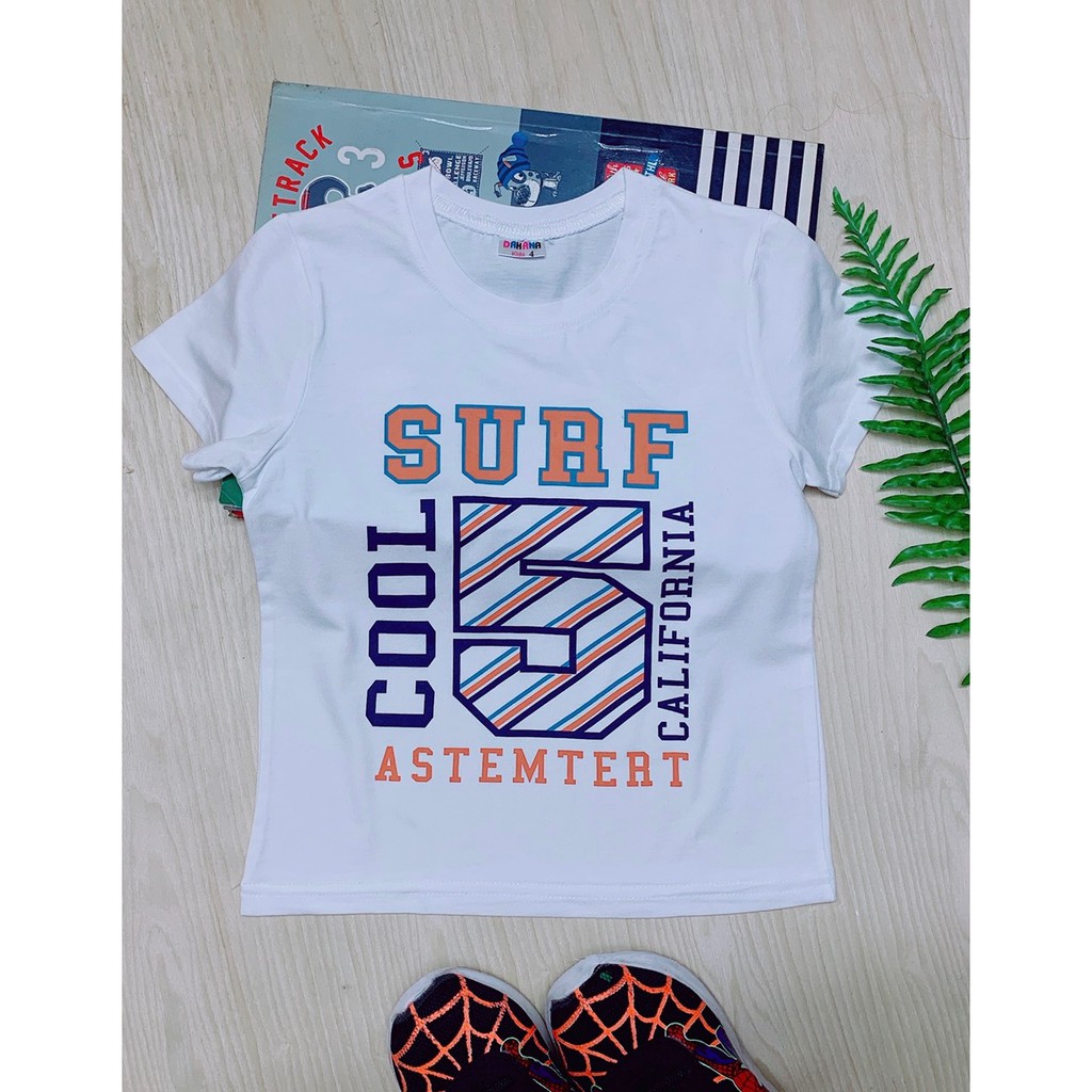 Áo thun cộc tay bé trai - áo phông cộc tay bé trai chất cotton mát mẻ co dãn thoải mái