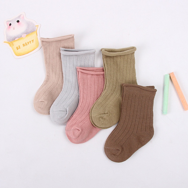 Set 5 Đôi Vớ Cotton Cổ Ngắn Cho Em Bé 0-11 Tuổi