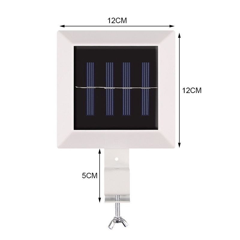 Đèn Led 6 Bóng Năng Lượng Mặt Trời Hình Vuông Gắn Tường