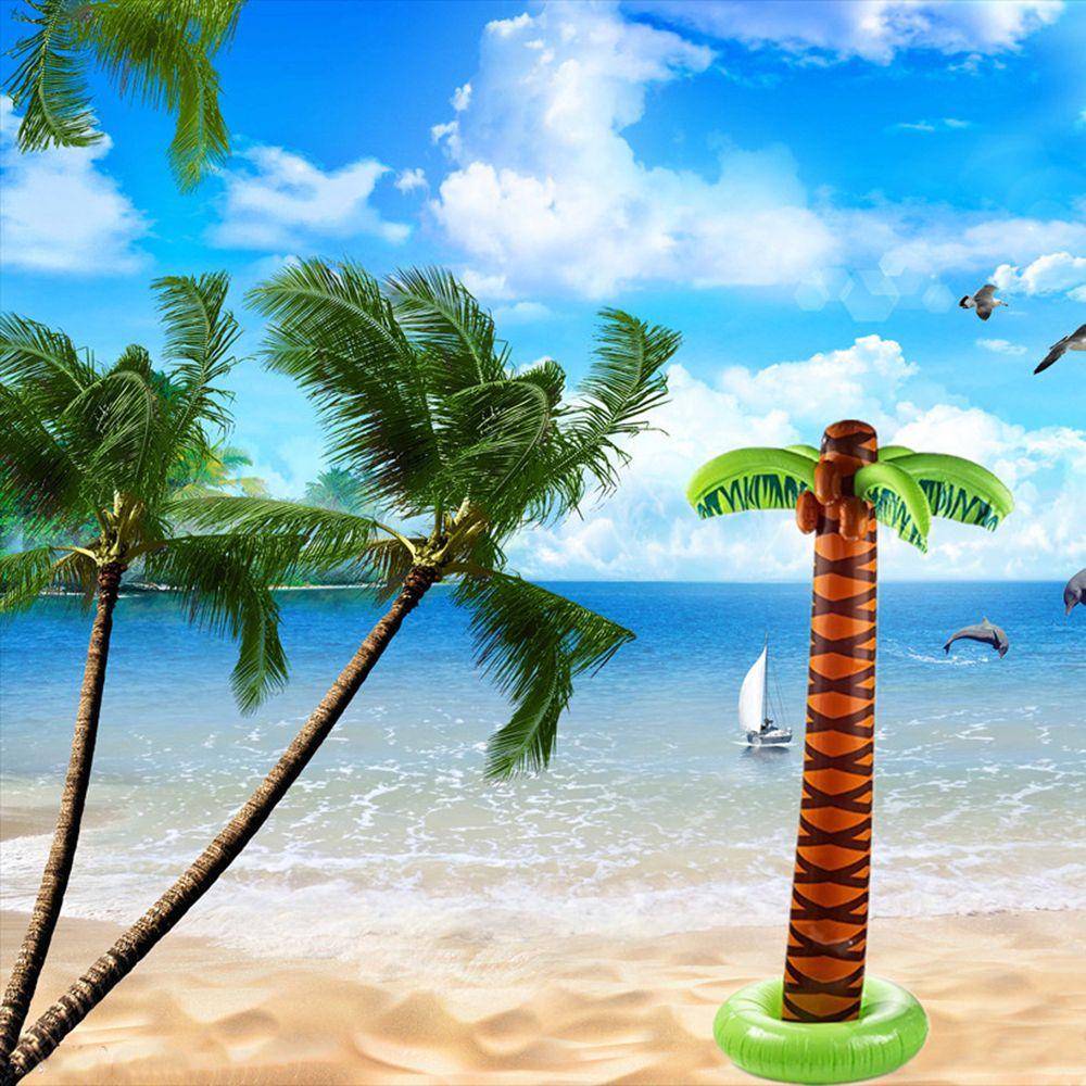 Phao Bơi Bơm Hơi Hình Cây Cọ Nhiệt Đới Phong Cách Hawaii 66Inch