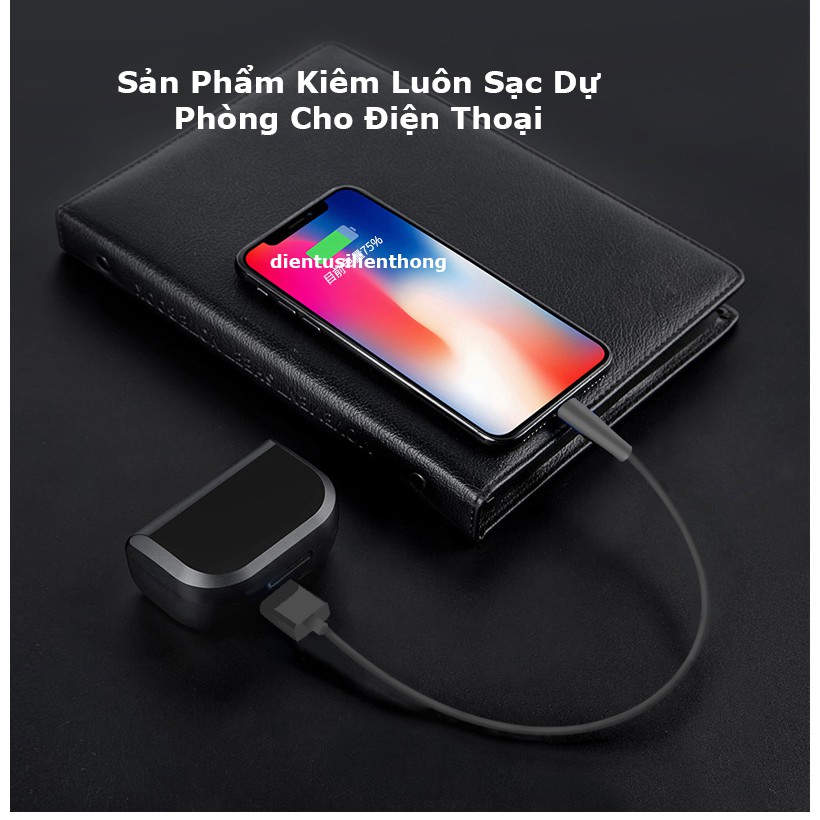 Tai Nghe Bluetooth Không Dây Kiêm Sạc Dự Phòng - Siêu Bass Wireless A6 Plus - Chống Nước Pin Khủng - Phiên Bản Nâng Cấp | BigBuy360 - bigbuy360.vn