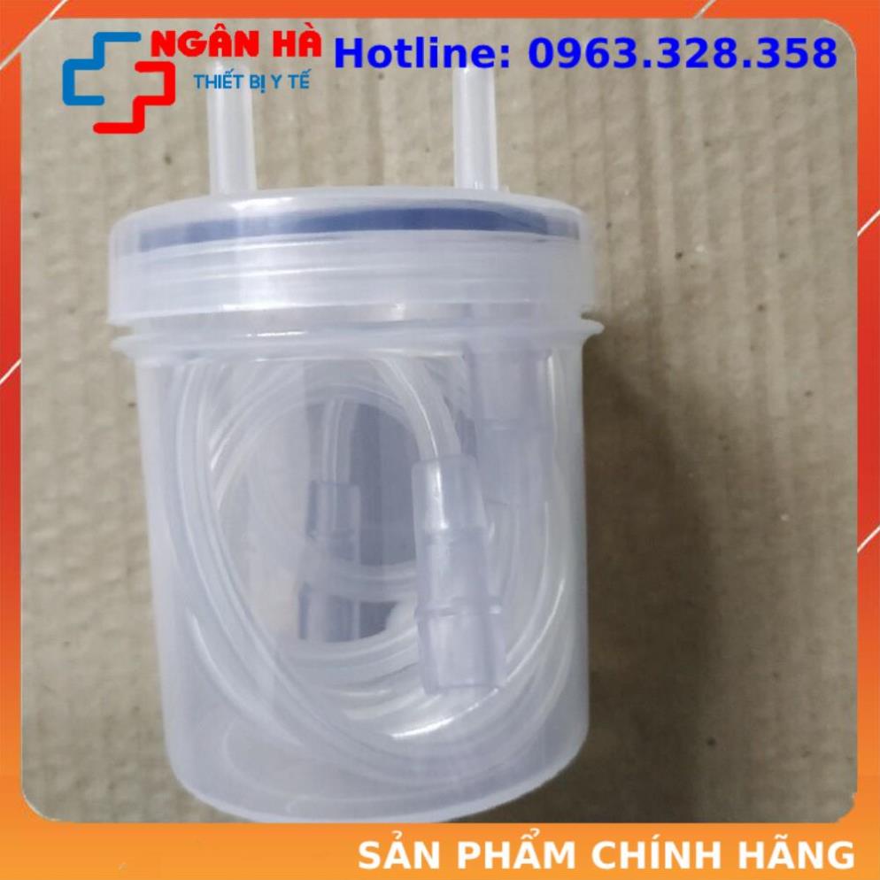 Bình đựng dịch, Cốc nhựa đựng dịch kèm bộ dây và đầu hút - phụ kiện máy hút mũi