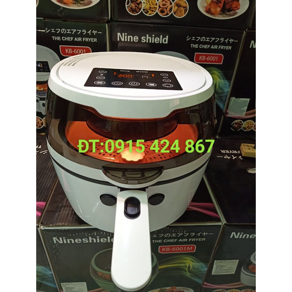 Nồi chiên không dầu 8L Nine shield