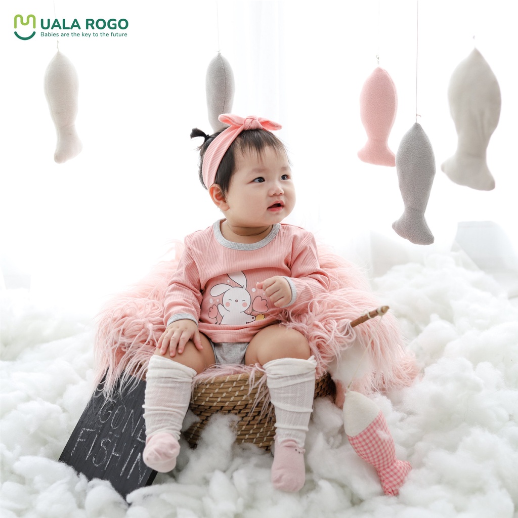 Body chip dài cotton tăm mềm mại thấm hút mồ hôi cho bé size 3 tháng đến 12 tháng 3987