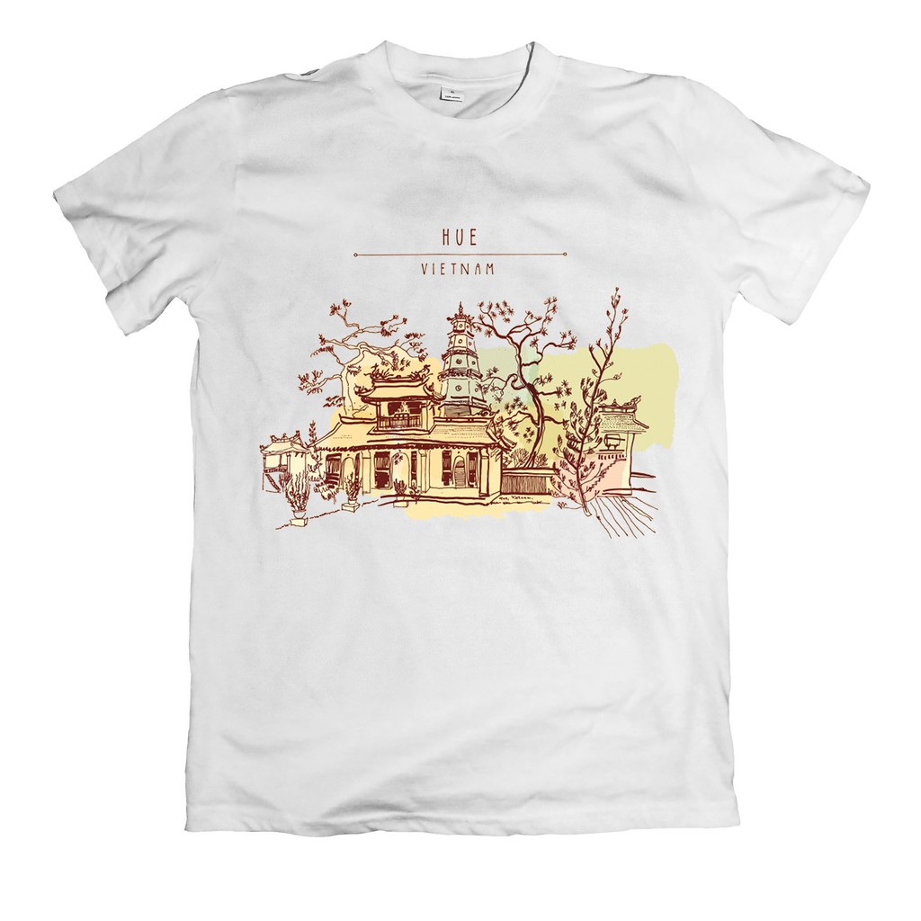 Áo thun in hình Thành Phố Huế mộng mơ đẹp