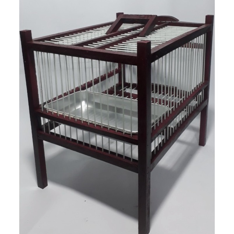 Lồng Tắm Chim - Lồng Tắm Chào Mào, Khướu, Hoạ Mi  Kèm Khay Nước Nhôm