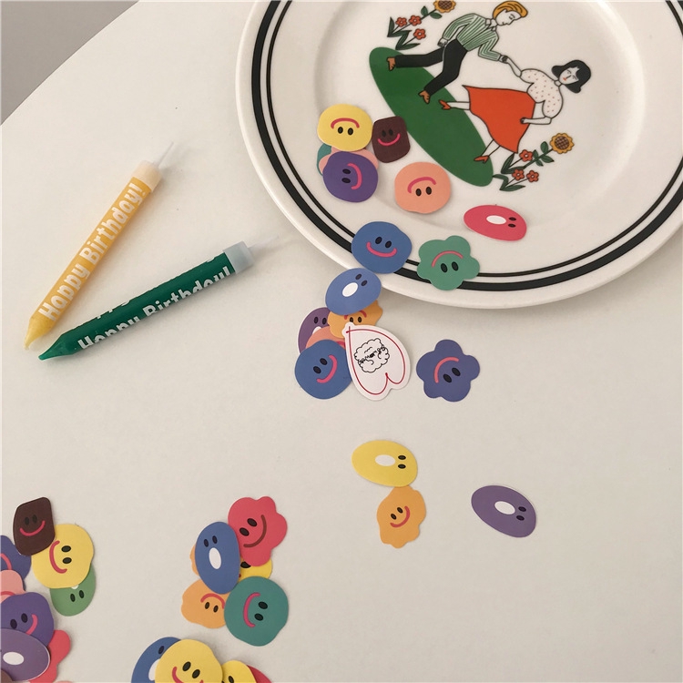 Set 110 miếng dán trang trí cỡ nhỏ hình mặt cười đáng yêu | BigBuy360 - bigbuy360.vn