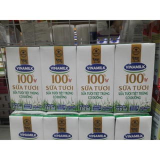 Sữa tươi Vinamilk 100% 110ml (thùng 48 hộp)