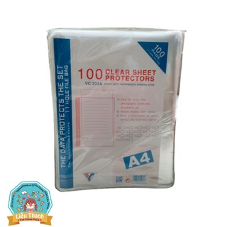 Bìa lỗ A4 320gr, 400gr tem xanh TQ-303 (100cái)