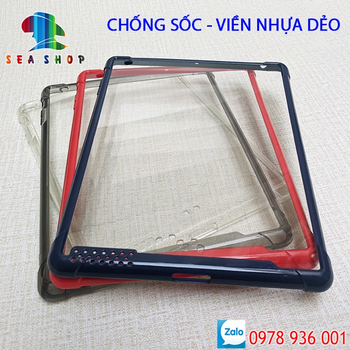 Ốp lưng iPad Viền dẻo - chống sốc CAO CẤP - thiết kế dày 4 góc- Ốp iPad 2, 3, 4 - Lưng nhựa cứng - không bị vàng ố