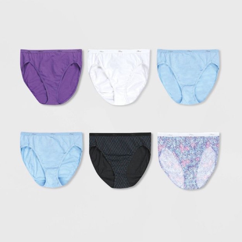 Set 6 quần lót nữ cotton xuất khẩu Hanes dư xịn