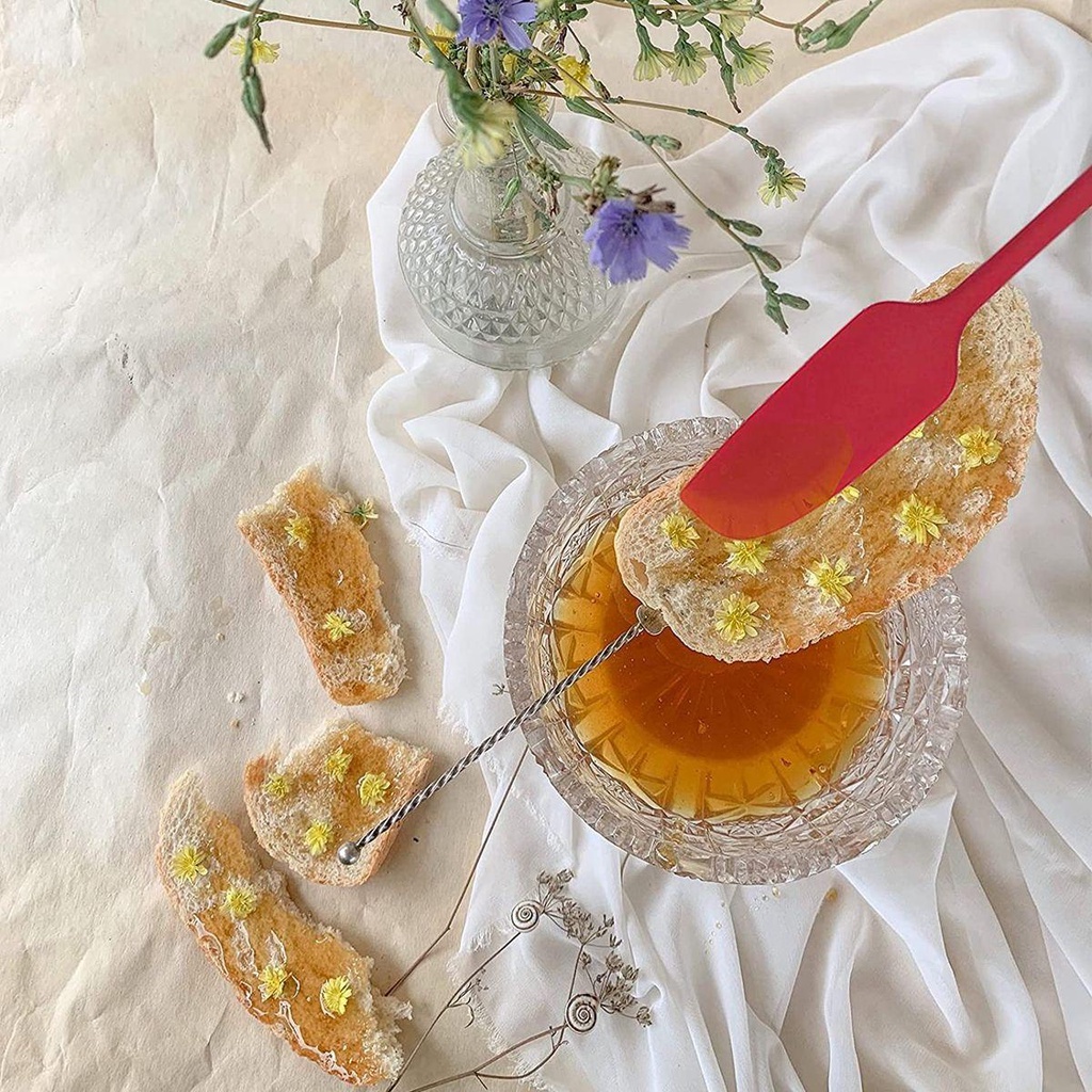 Muỗng Phết Kem Làm Bánh Chịu Nhiệt Với Tay Cầm Dài Tiện Dụng