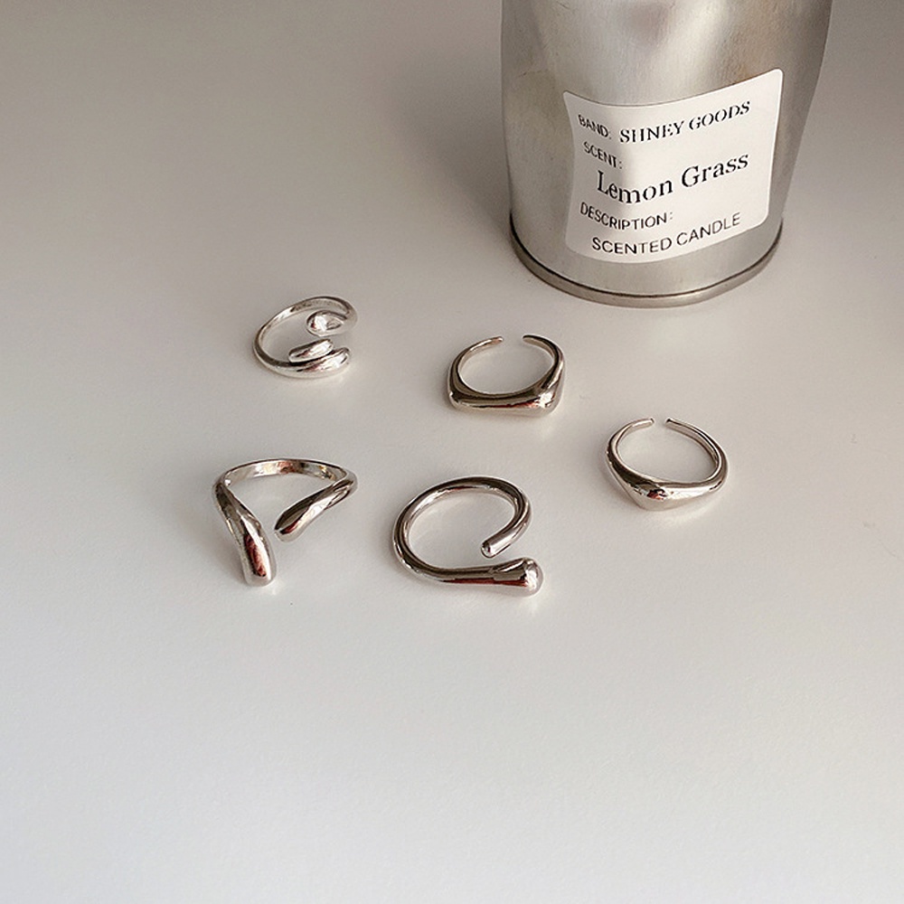 Nhẫn Kim Loại Thiết Kế Mới Thanh Lịch Cho Nữ