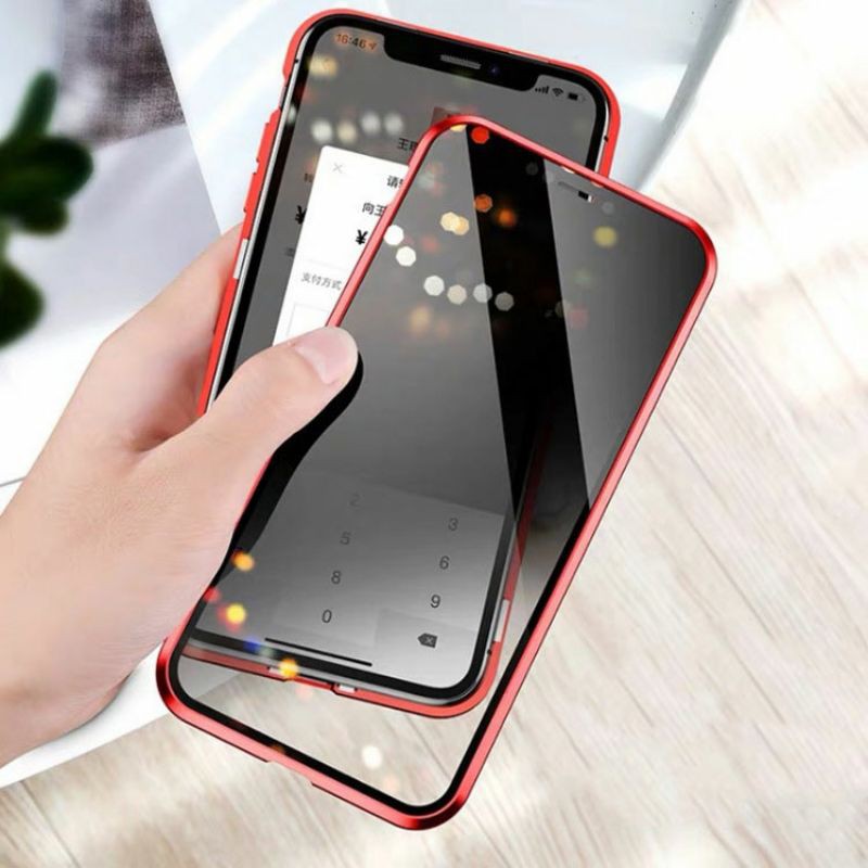 IPHONE12-Ốp nam châm 2 mặt cường lực cho IPHONE12 PRO MAX/12/12 PRO
