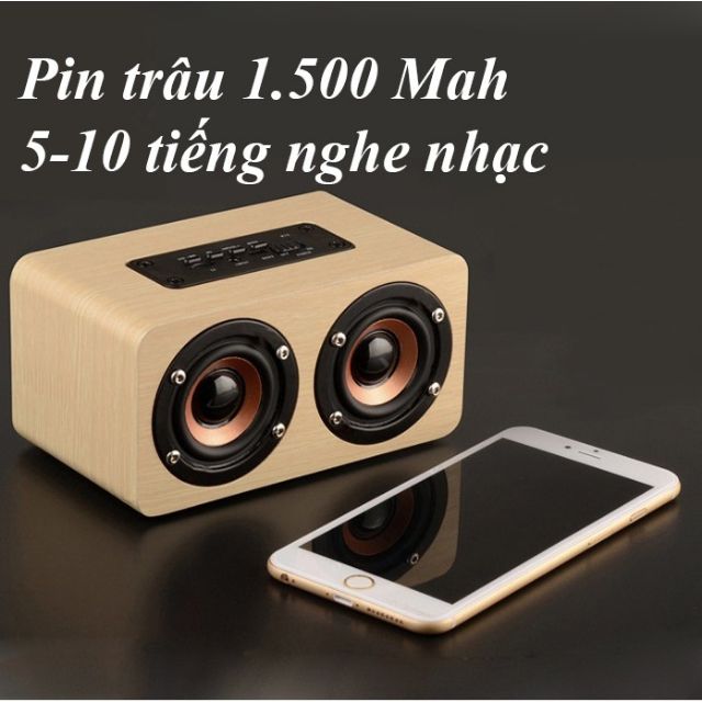 Loa Bluetooth Gỗ Công Suất 10W V5 Công nghệ HIFI Âm Chuẩn, Bass Cực Mạnh