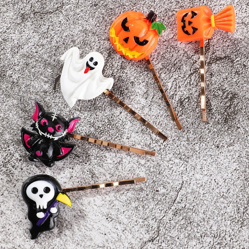 Kẹp Tóc Hình Mèo / Phù Thủy / Cú Hoạt Hình Màu Đen Cho Bé Gái