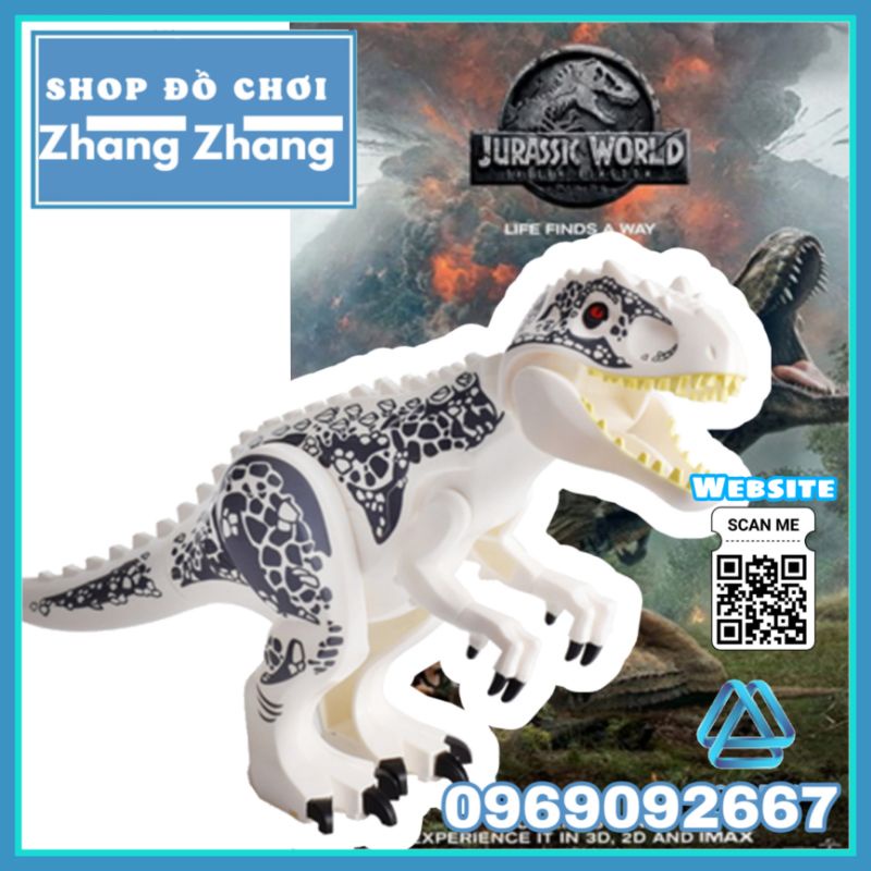 Đồ chơi Xếp hình Khủng long bạo chúa Indominus rex trong Công viên kỷ Jura - Jurassic Park Minifigures Lele L033