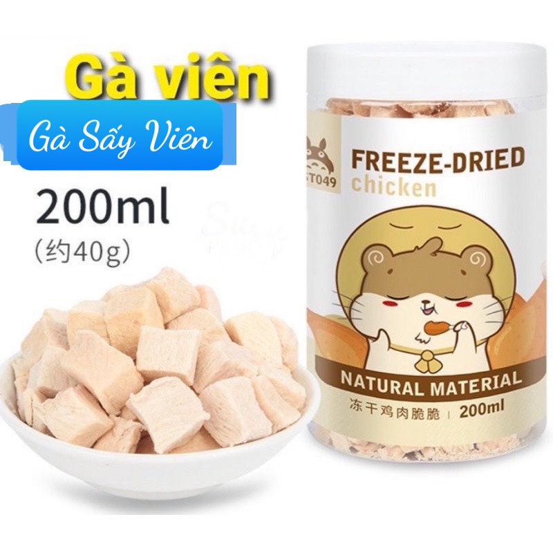 Gà Sấy Jonsanty  Gà Viên Sấy Hũ 200ml