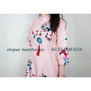 ÁO DÀI CÁCH TÂN GẤM MÃ SP CG25