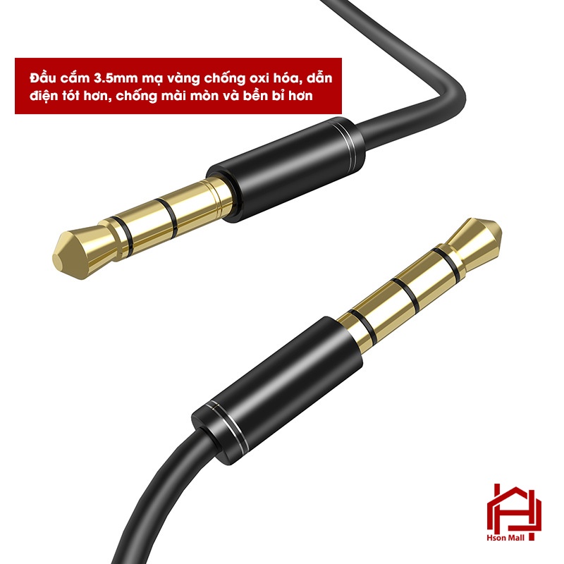 Dây kết nối, chuyển đổi 2 đầu thiết bị VIDEO/AUDIO HSON, dây dài 1.5M nhiều màu sắc