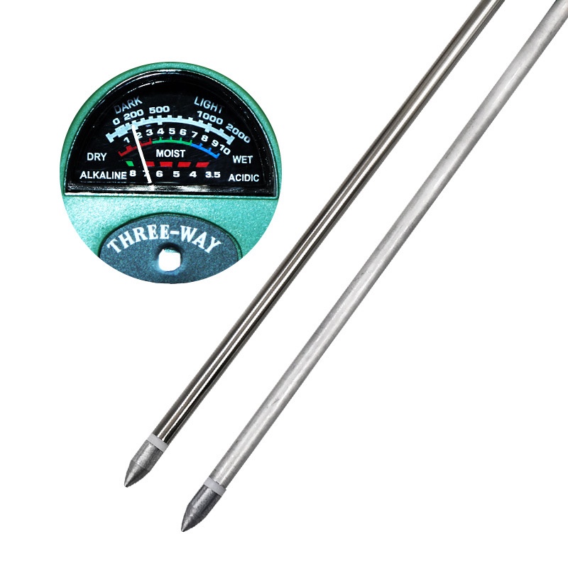 Máy đo, dụng cụ đo độ PH đất 3 trong 1 (PH, Độ ẩm, Ánh sáng)