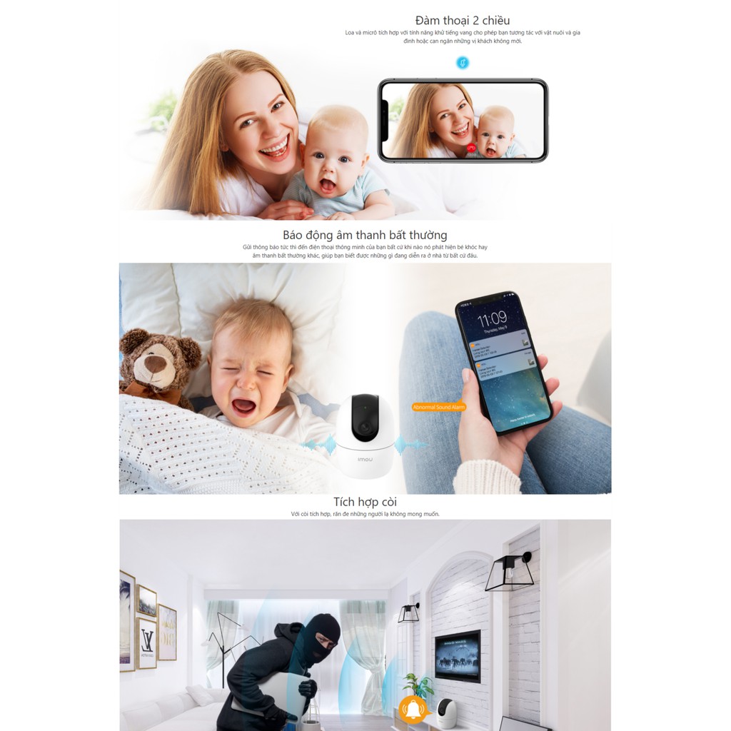 [2026] Camera WiFi Imou A32 - A52 Pro/ Ranger / Mini Xoay 360, Đàm Thoại 2 Chiều, Điều Khiển App | BigBuy360 - bigbuy360.vn