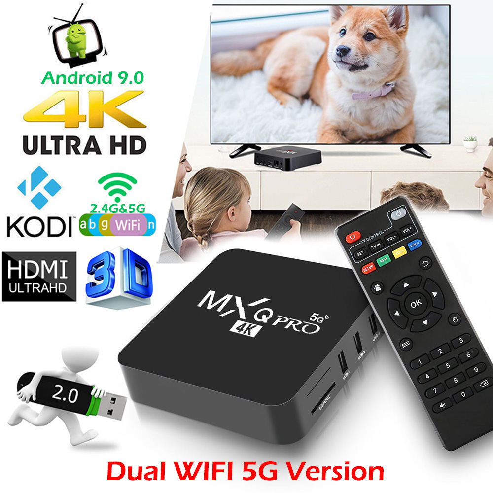 Đầu Mxq Pro 4k Android Tv Box 2 + 16gb Rk3229 Lõi Tứ Android 9.0