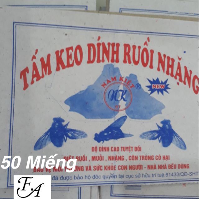 50 Miếng keo dính ruồi Nam Kiệt siêu dính giá rẻ
