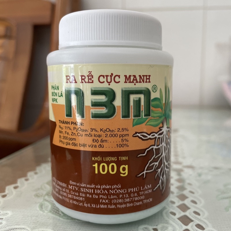 Phân Bón Ra Rễ Cực Mạnh N3M  - Đâm Tược, Lớn Lá, Chống Rụng Cho Lan, Mai, Hoa Kiểng & Các Loại Cây - VTNN Được Mùa