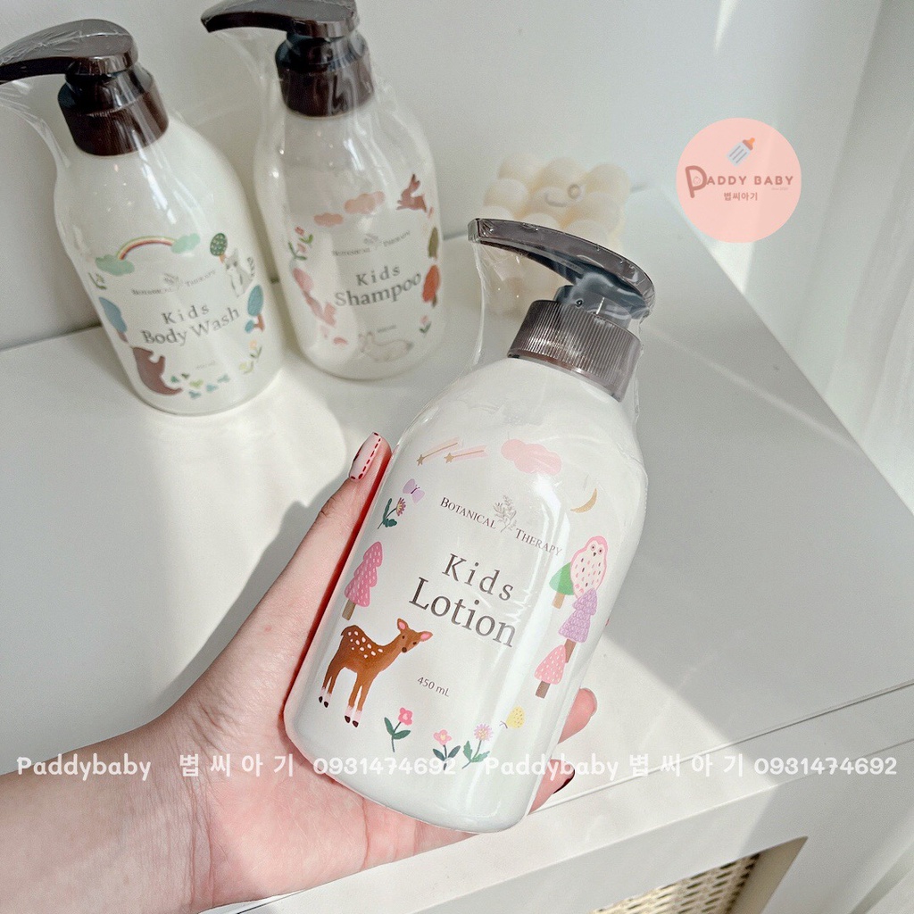 Sữa tắm, gội, xả Botanical nội địa Hàn cho bé từ 3 tuổi trở lên