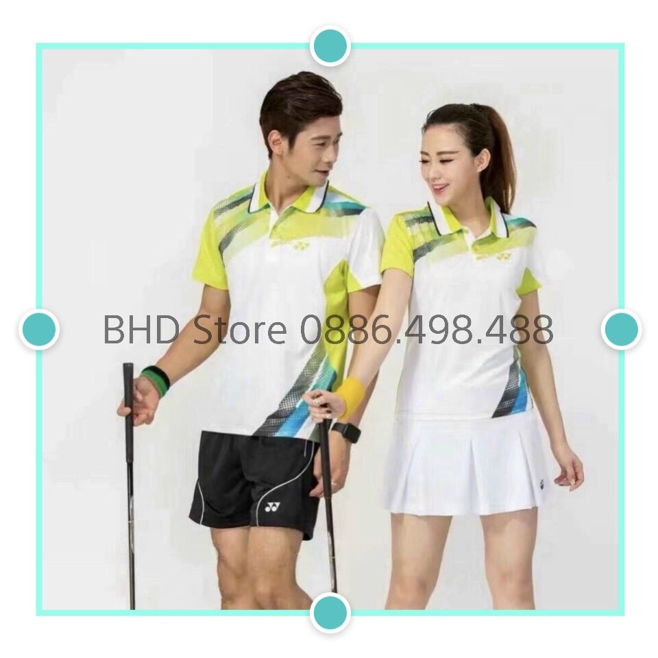 Áo cầu lông, bóng chuyền Yonex chất vải mềm, mặc thoáng mát cho đôi nam nữ