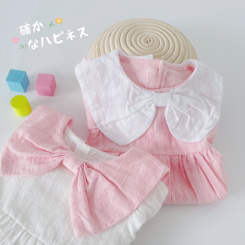 Váy thu dài tay chất thô mỏng cho bé gái 1-5 tuổi (Mã 198)