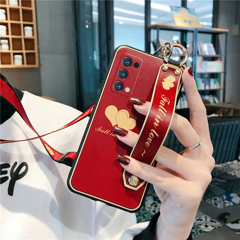 Ốp Lưng Mềm Có Giá Đỡ & Dây Đeo Vai Cho Oppo A8 / A91 / K1 / K3 / A83 / A57 / A59 / A52 / Reno4 / Pro / A32 / Reno 5 Pro