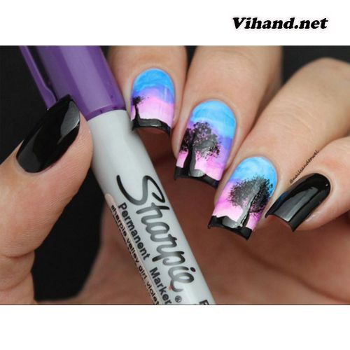 MÀU LẺ Bút lông ngòi kim vẽ lên mọi chất liệu Sharpie Ultra Fine 0.5mm
