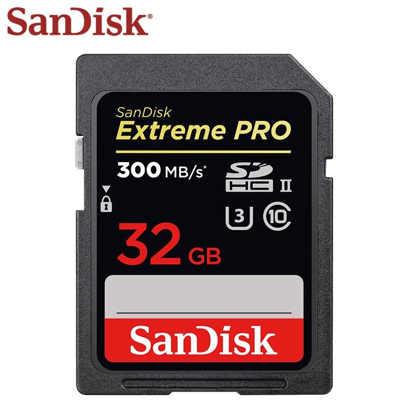 Thẻ Nhớ Tốc Độ Cao 100% Pro SDHC Class 10 Max 300M / s UHS-II U3