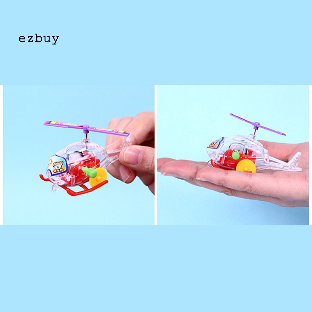 Máy Bay Đồ Chơi Mini Lên Dây Cót Thiết Kế Trong Suốt Dễ Thương Cho Bé