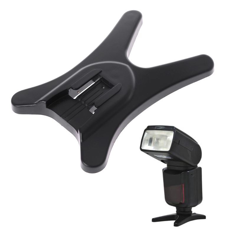 Phụ kiện chân đèn flash máy ảnh đế chân vịt giữ cố định đèn flash