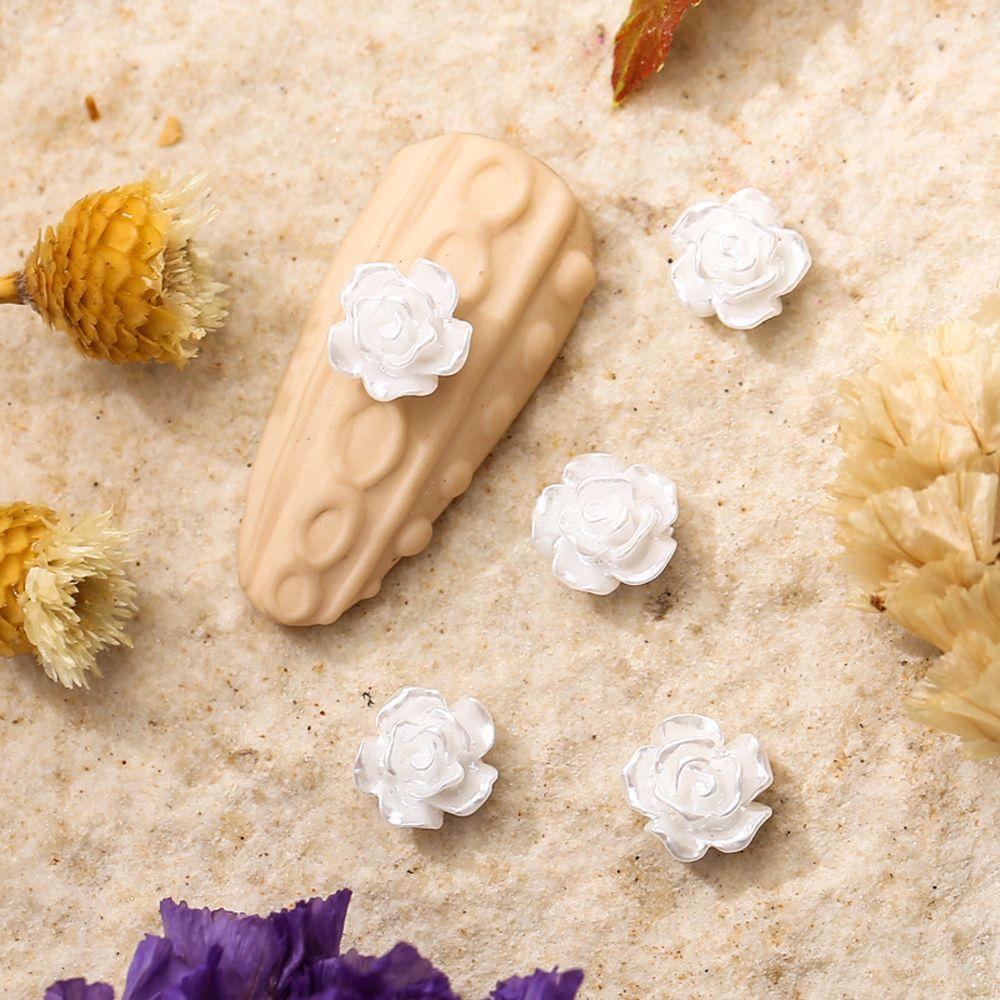 Móng Tay Cực Quang OCEANMAP|Phụ Kiện Trang Trí Móng Tay 3D Hình Gấu Hoa Hồng Đính Nơ Xinh Xắn