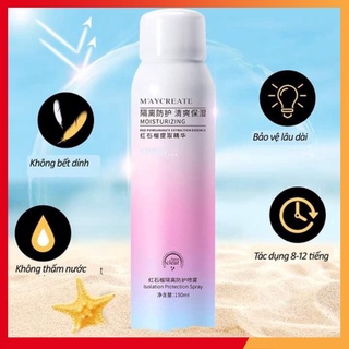 (Chính Hãng) Xịt Chống Nắng MakeUp da MayCreate 150ml