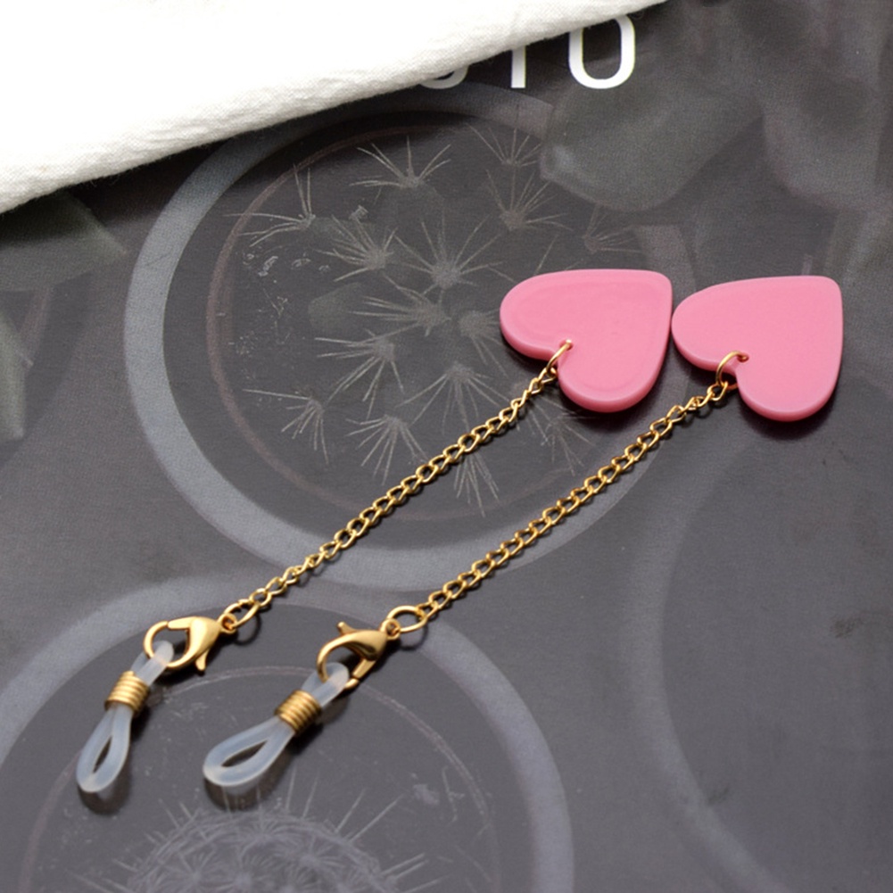 1 Dây Đeo Mắt Kính Hình Trái Tim Màu Sắc Kẹo Ngọt