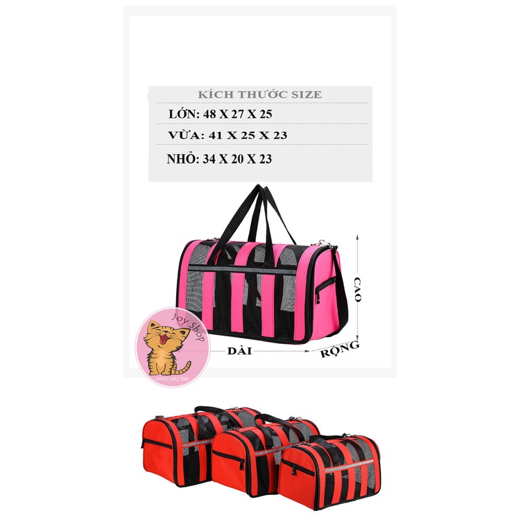 [MÀU NGẪU NHIÊN] TÚI LƯỚI SỌC MÀU VẬN CHUYỂN MÈO