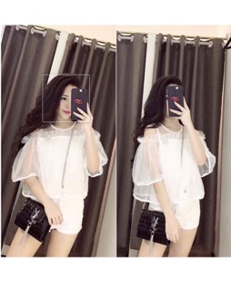 Áo lưới bèo phối ny