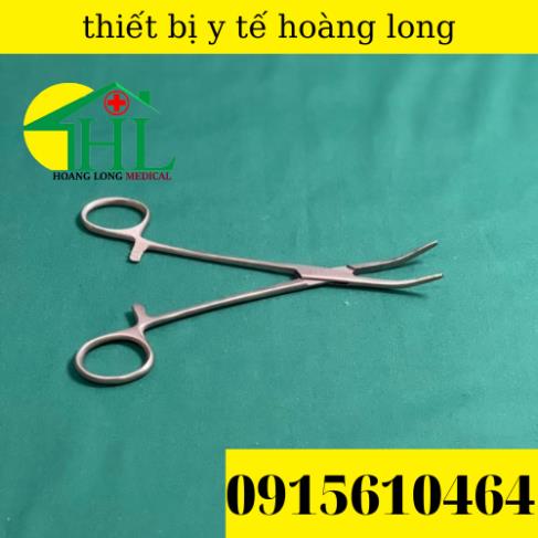 Panh Y Tế, Panh Gắp Phẫu Thuật, Pen Kẹp Y Tế, Panh Cong Không Mấu 16cm - Hàng Pakistan