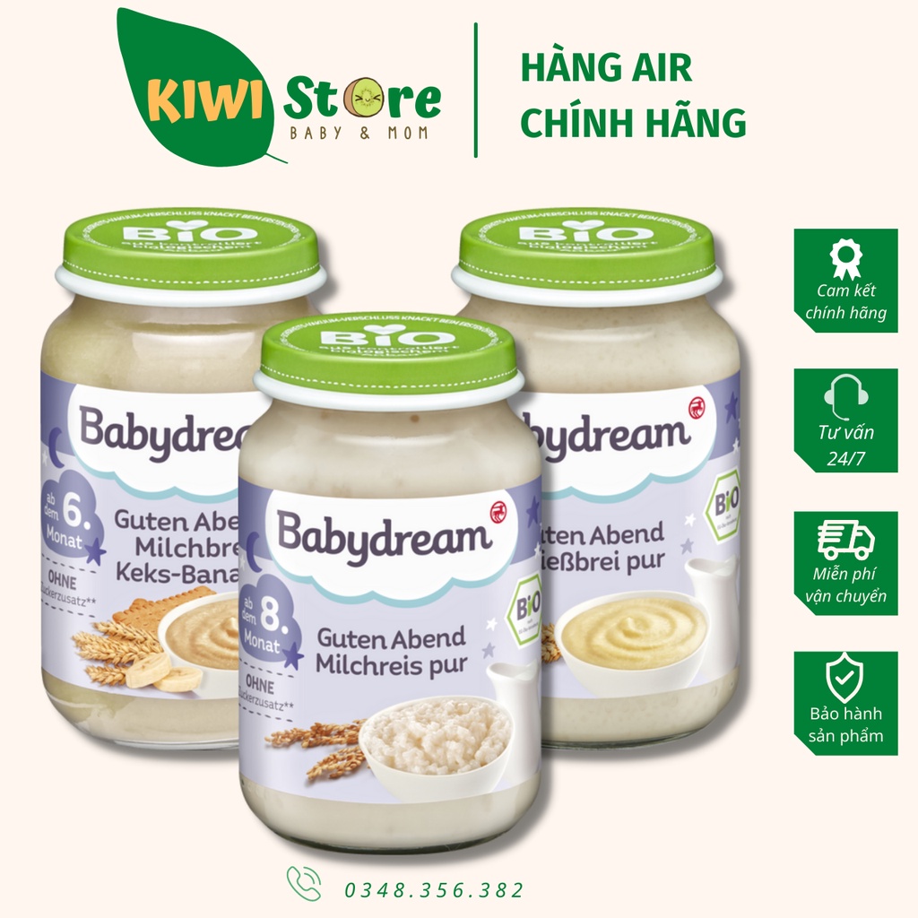 Hũ dinh dưỡng Babydream Đức nhiều vị cho bé ( hũ 190g )