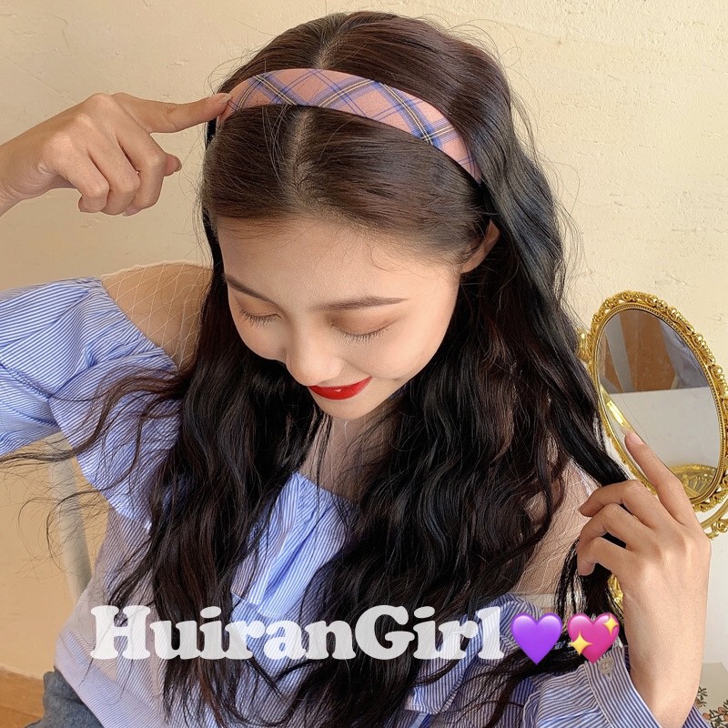 Băng đô cài tóc caro xinh xắn HOT TREND