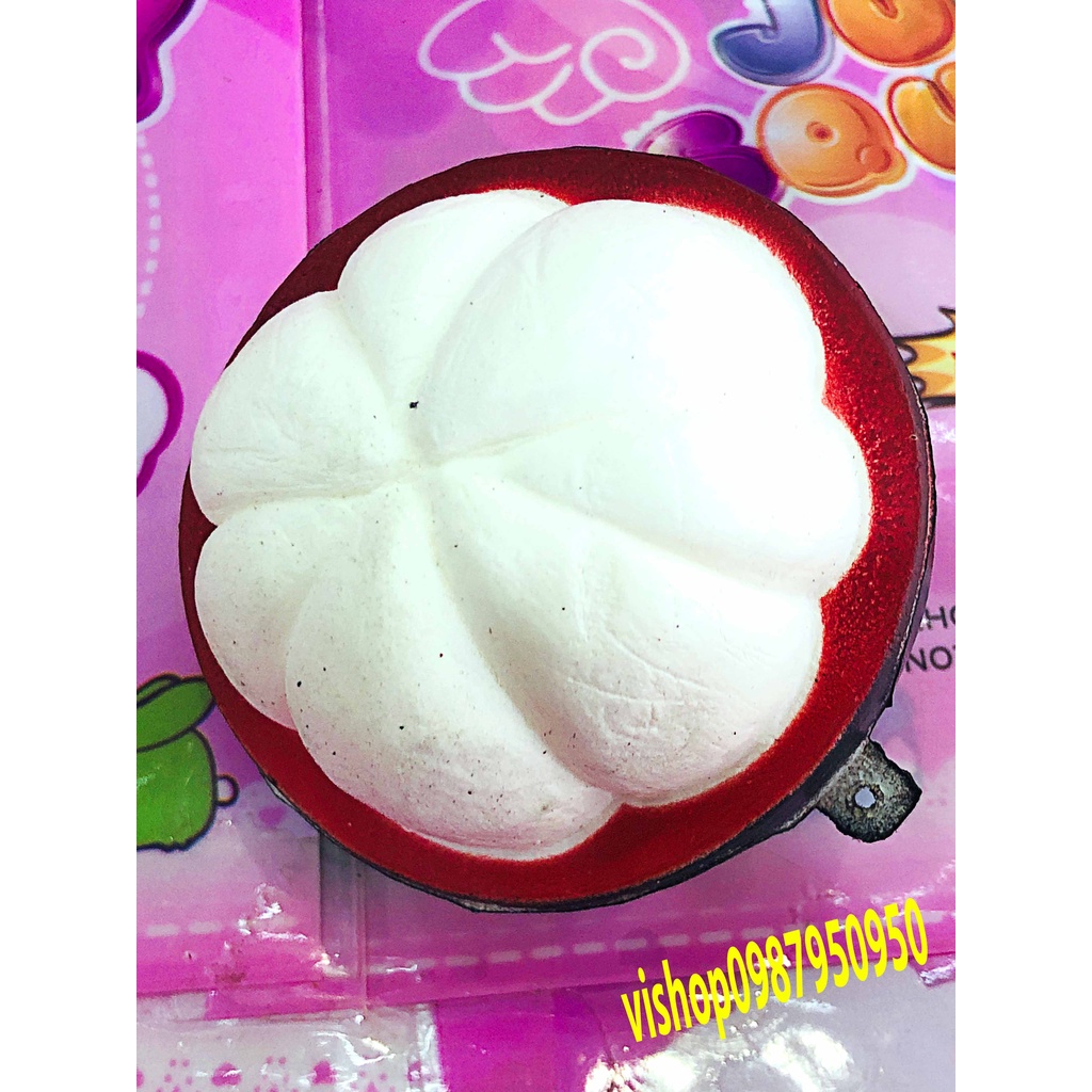 Squishy Lớn JUMBO Hình quả măng cụt Đồ Chơi Xốp Giảm Stress Hình mềm mịn dễ Thương đàn hồi Cho Bé