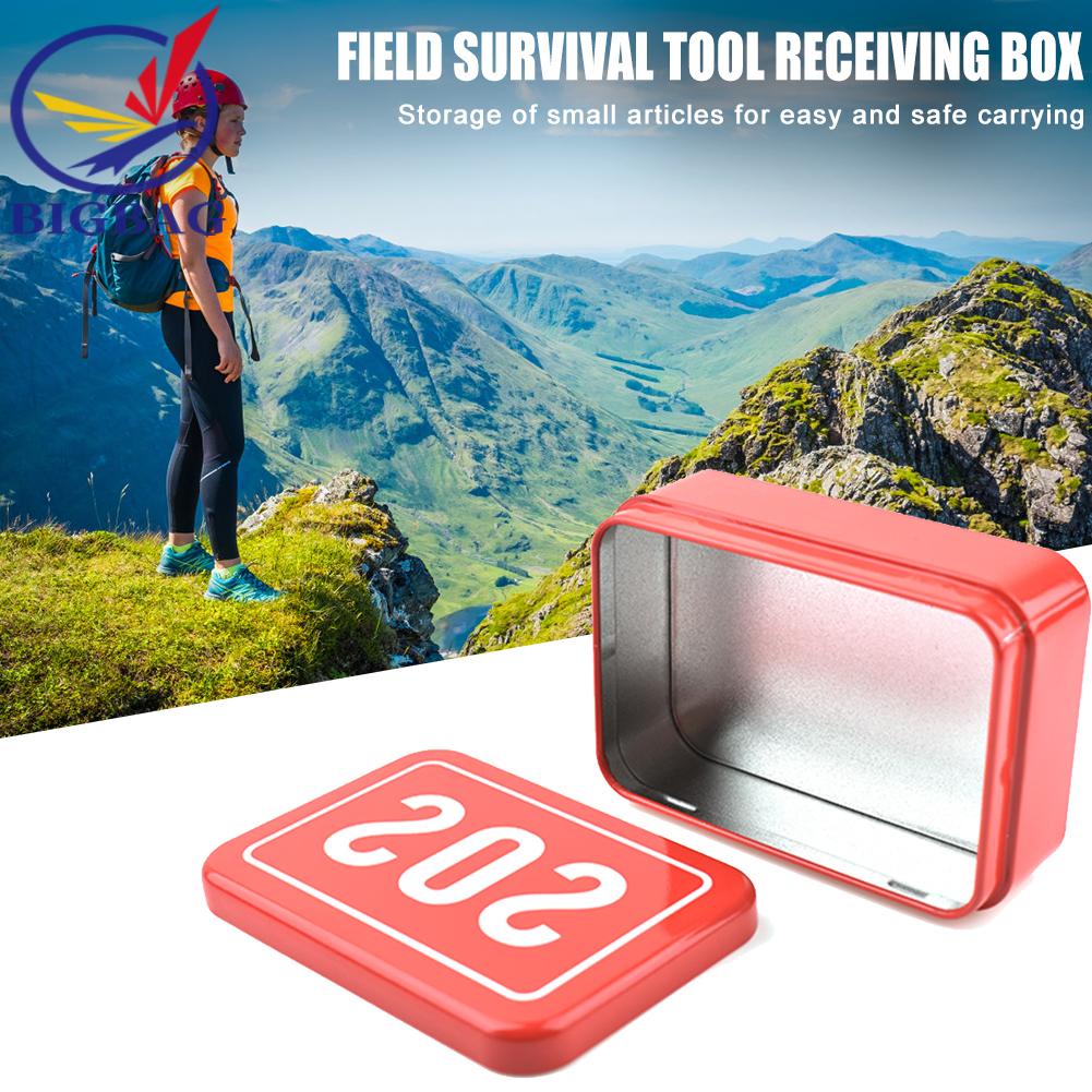 Bộ Hộp Sắt Sinh Tồn SOS Khẩn Cấp Cho Hoạt Động Ngoài Trời