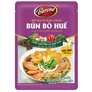 Gói Gia Vị Nấu Bún Bò Huế, Xốt Gia Vị Hoàn Chỉnh Barona Bún Bò Huế 80g