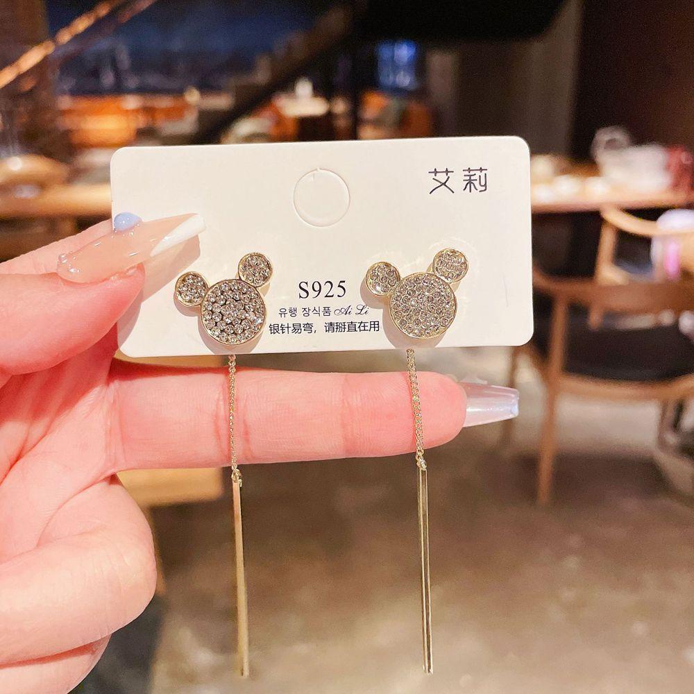 Khuyên Tai Dạng Hạt Phối Tua Rua Dễ Thương Phù Hợp Làm Quà Cho Bạn Gái