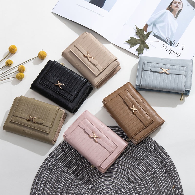 Ví Da Pu Đựng Tiền Xu Thời Trang Cho Nữ Giá Đỡ